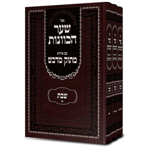 שער הכוונות - שבת ג' / עם פירוש מתוק מדבש שער הכוונות - שבת ג' / עם פירוש מתוק מדבש