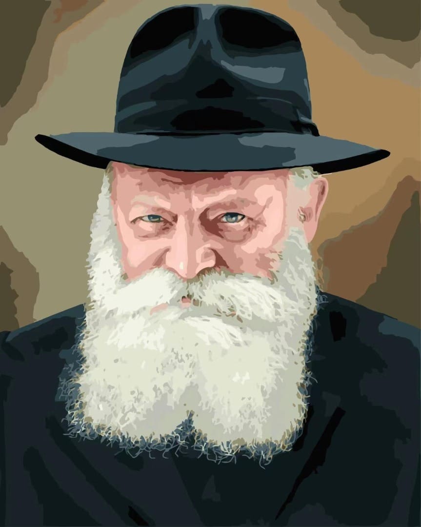 רב לומד עם תפילין – צביעה לפי מספרים רב לומד עם תפילין – צביעה לפי מספרים